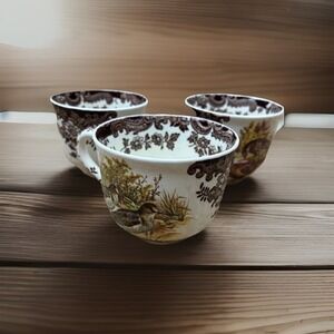 Palissy Set of Three Glass Mugs Game Series